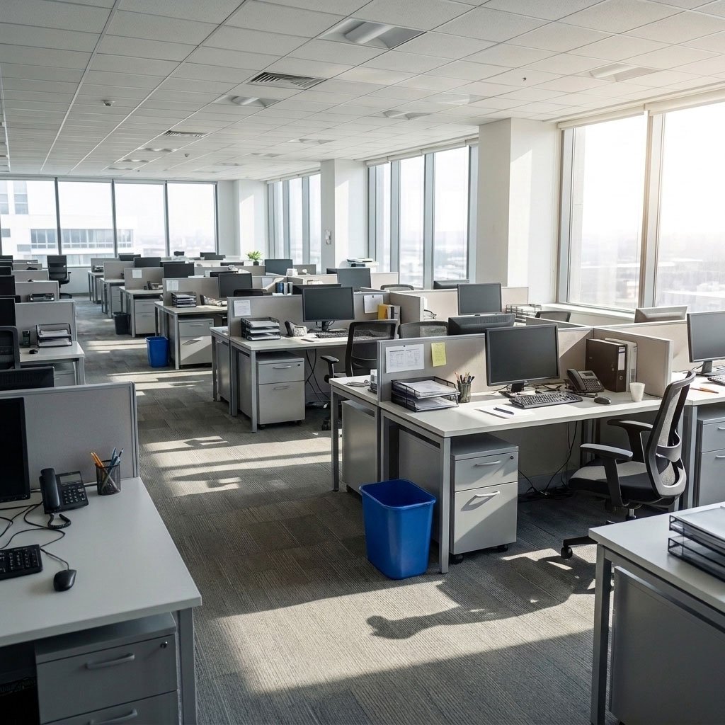 Office after cleaning
