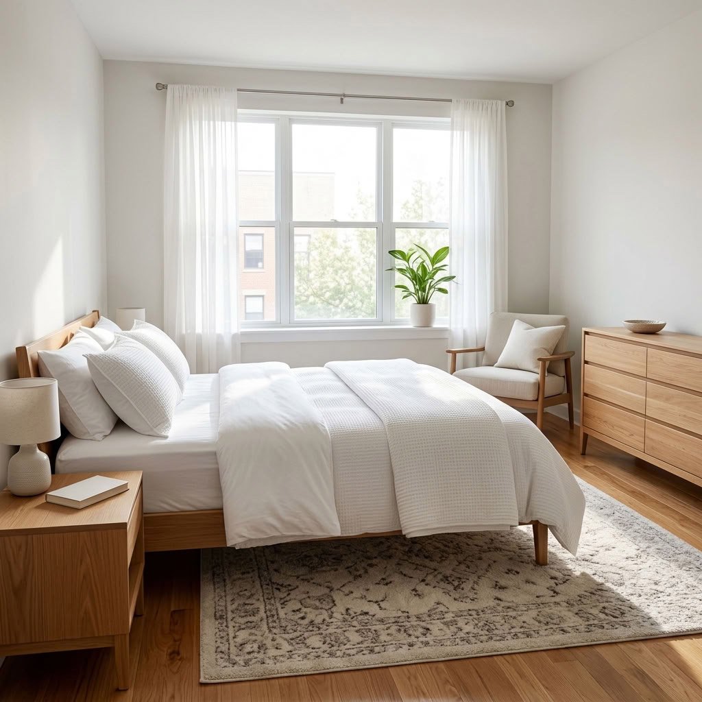Bedroom after cleaned by Clean Polish